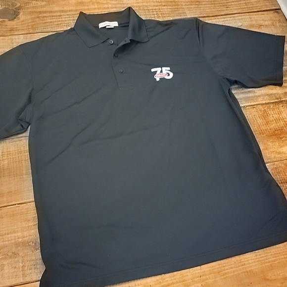 💥PETERBILT black red embroidered Logo Polo sz XL New without tag. Polyester - Picture 1 of 4